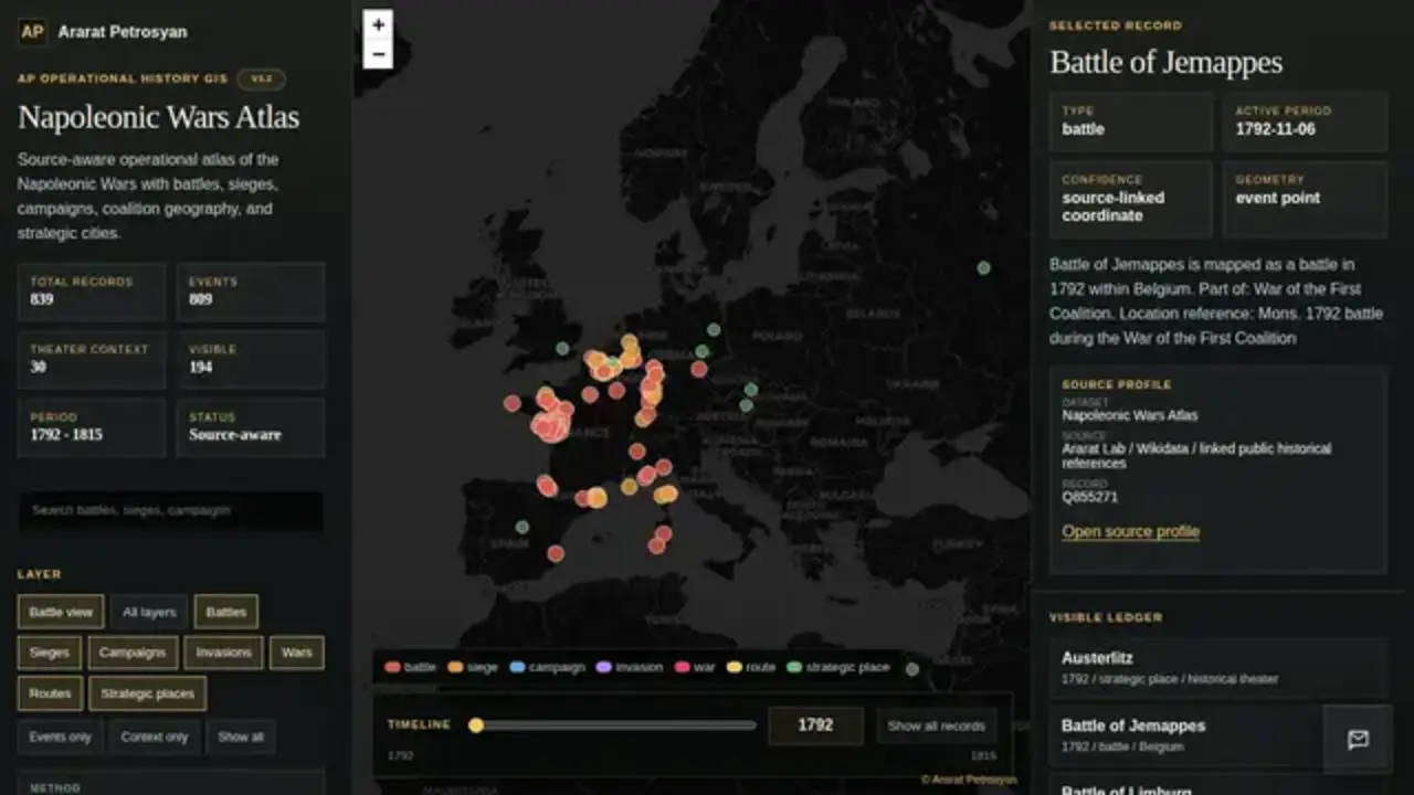 Napoleonic Wars Atlas map preview