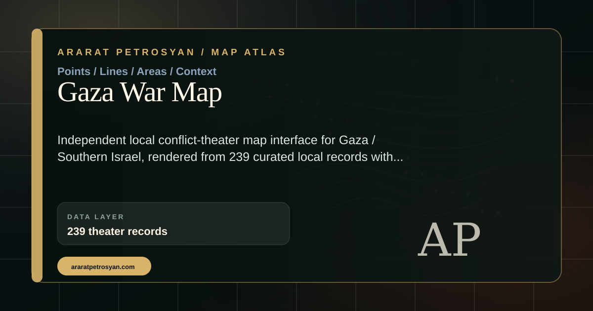 Gaza War Map preview