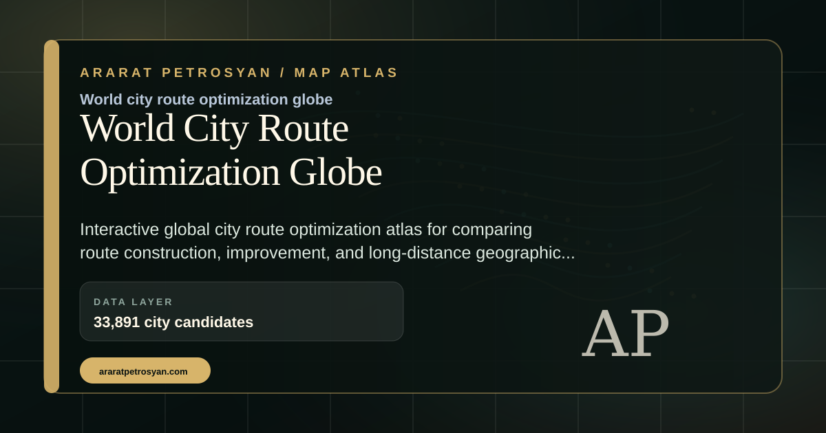 World City Route Globe preview
