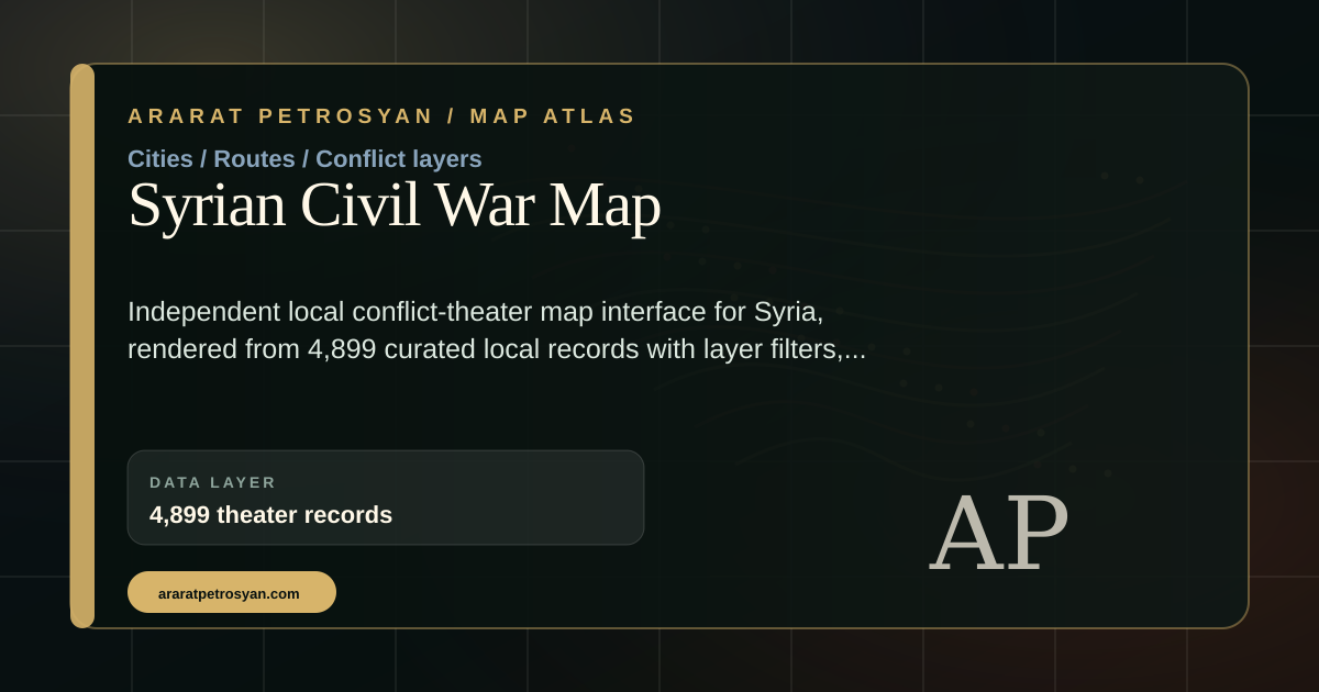 Syrian Civil War Map preview
